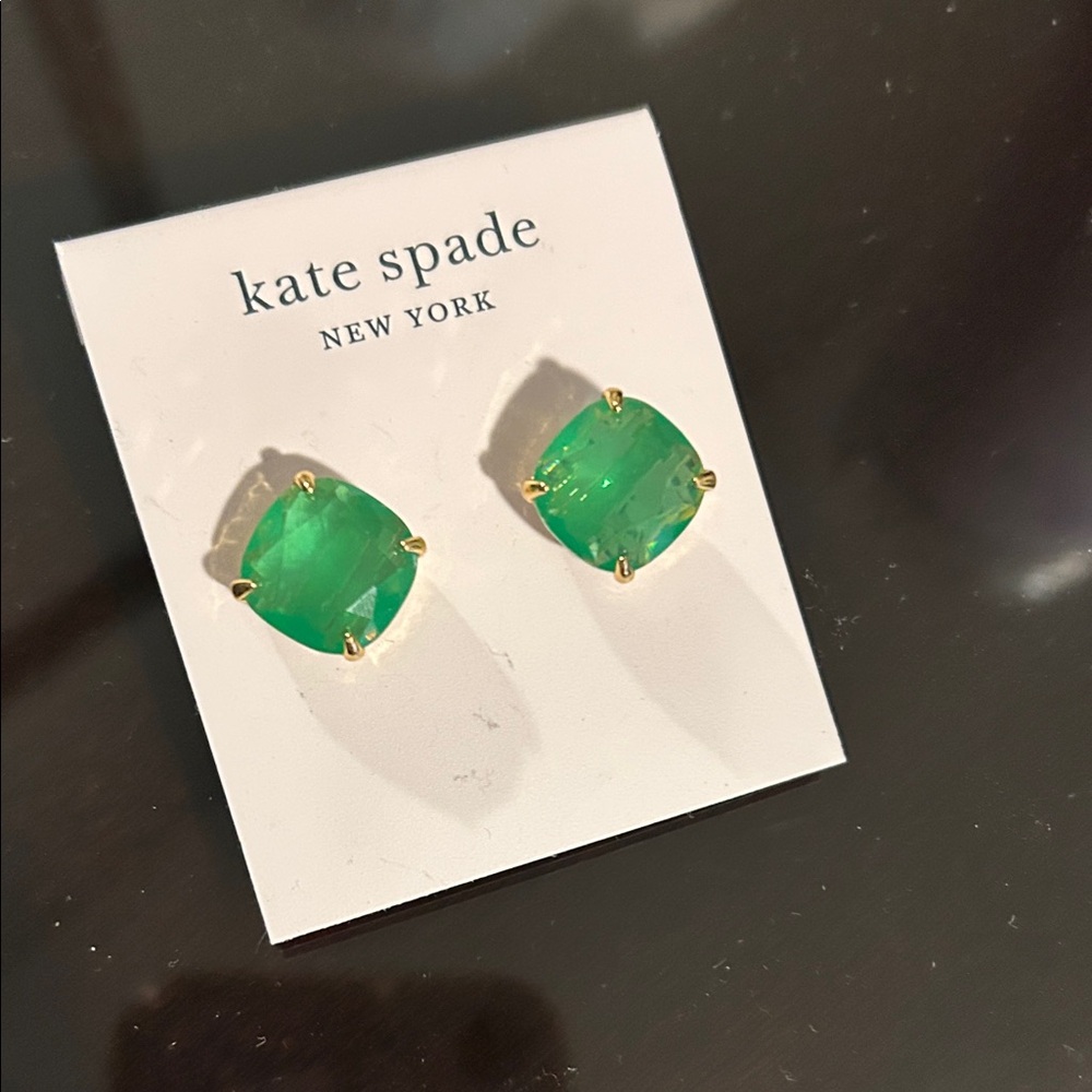Kate Spade Emerald Green Stud Earrings